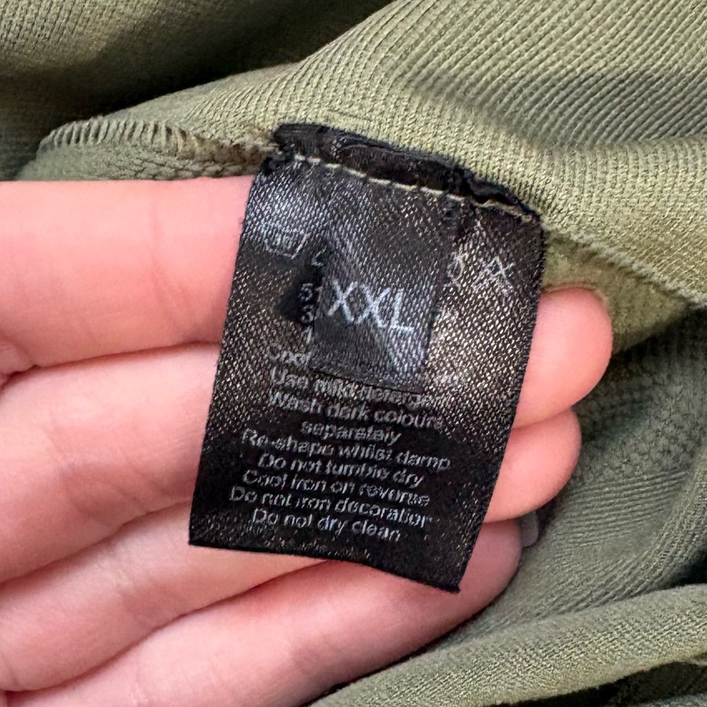 Alphalete Size XXL Olive Green Pull On Leggings Athletic Gym Running Yoga Travel - Picture 5 of 7